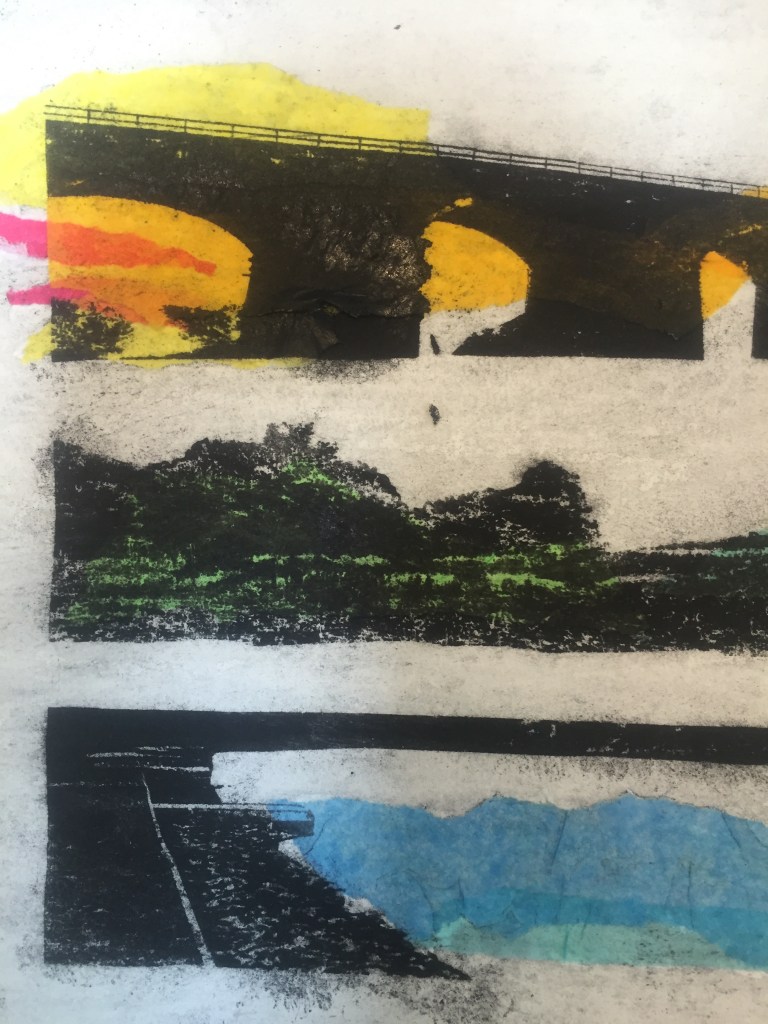 "Reddish Vale Country Park" Gum Arabic print