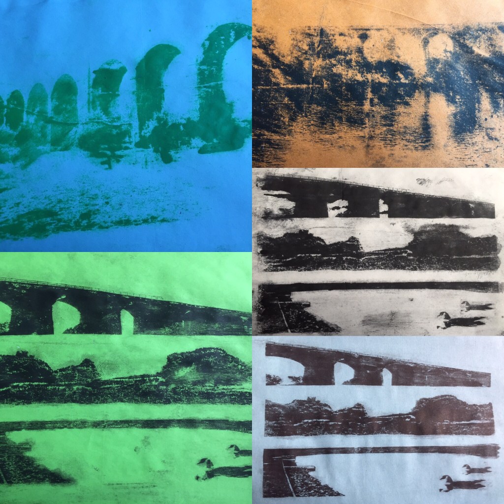 "Reddish Vale Country Park" Gum Arabic print