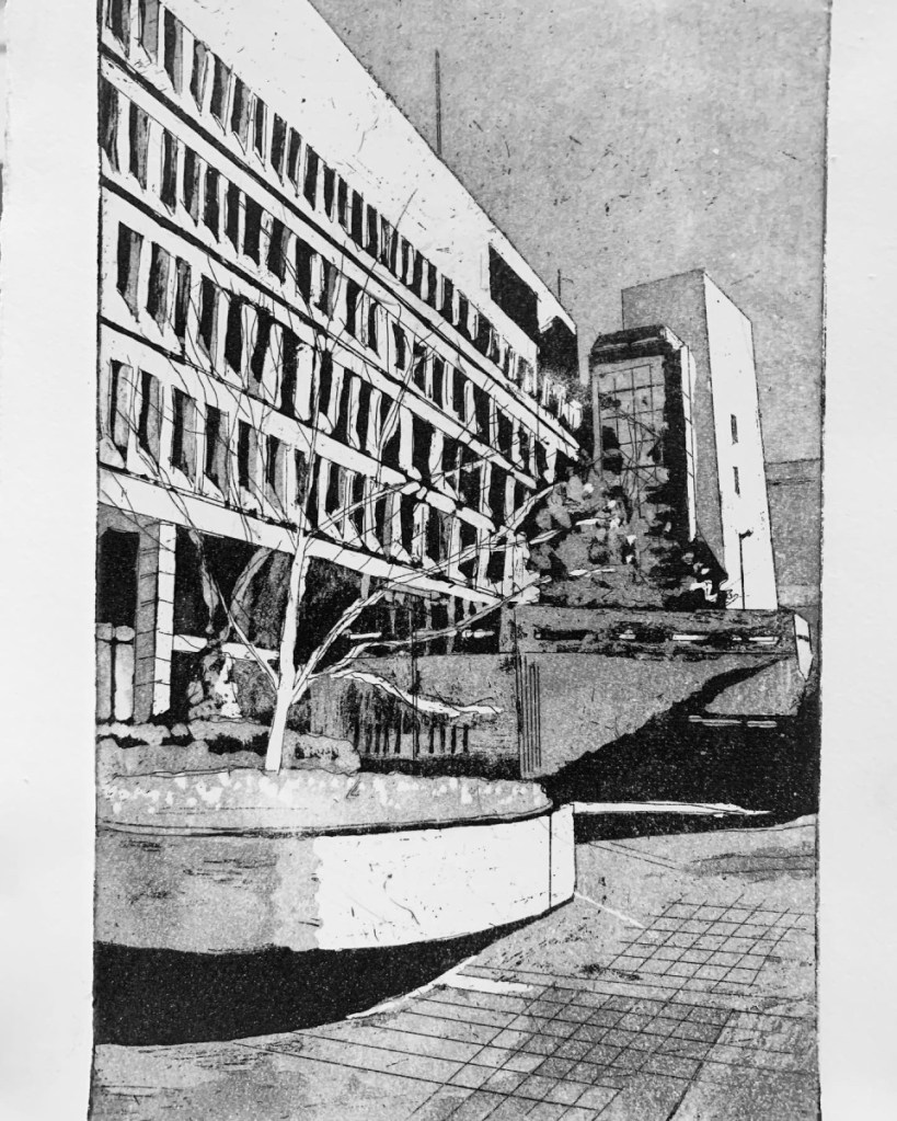"Stopford house" Etching Aquatint